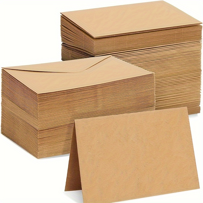 Wax Seal Letter Kit - 50/100 pçs envelopes de papel kraft