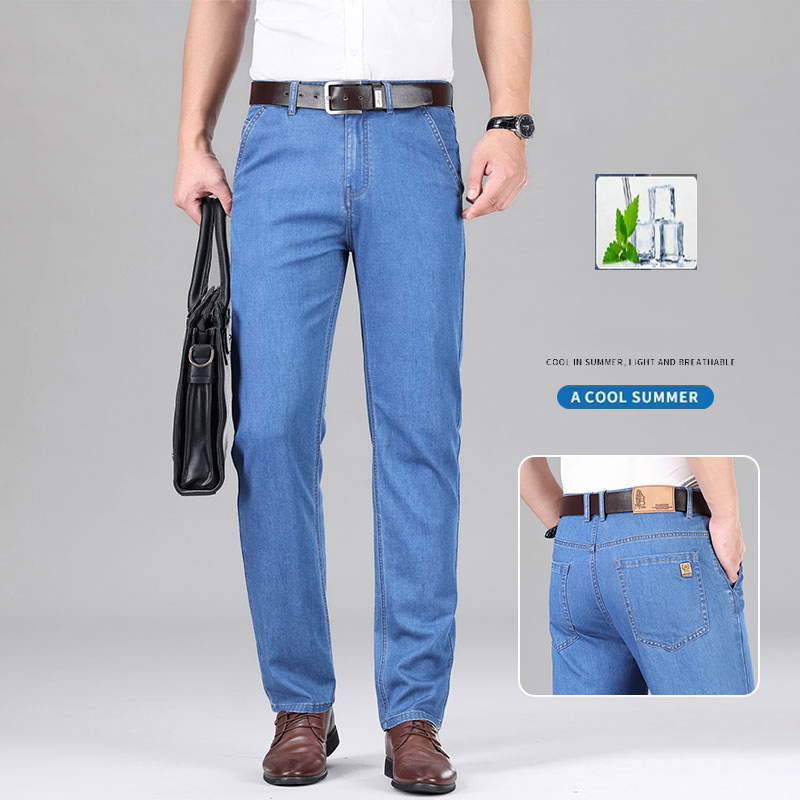 Levis Jeans 501 - Novo tecido lyocell jeans masculino verão