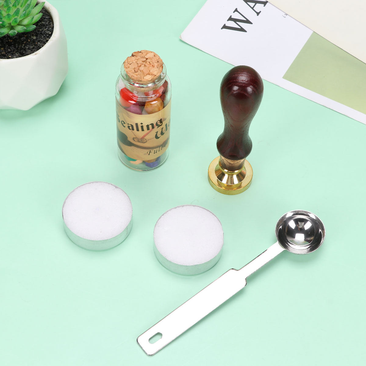 1 Conjunto de Kit de Selo de C - Wax Seal Letter Kit avaliação e preço
